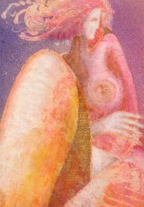 John Ivor Stewart PPPS (1936-2018) - 20th Century Mixed Media, Pink Lady