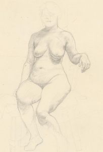 Nancy Audrey Liddiard - Early 20th Century Graphite Drawing, Female Nudes