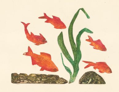 Margaret Estelle Zelda Levinson - 20th Century Etching, Under the Sea