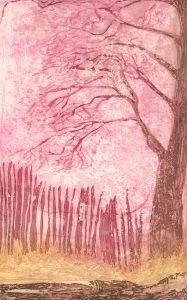 Margaret Estelle Zelda Levinson - 20th Century Etching, The Cherry Orchard