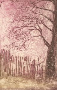 Margaret Estelle Zelda Levinson - 20th Century Etching, The Cherry Orchard