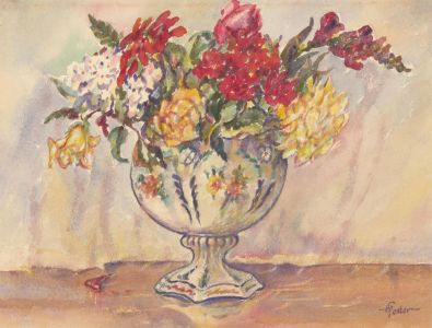 Henry E. Foster (1921-2010) - Mid 20th Century Watercolour, Vibrant Flowers