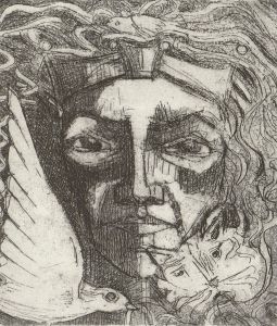 John King - Contemporary Etching, The Countess