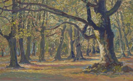 Henry E. Foster (1921-2010) - 1966 Gouache, Woodland Light