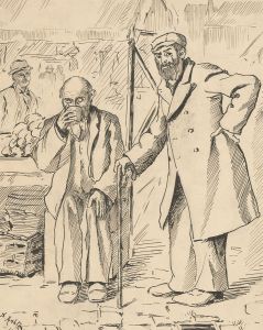 Stanley Ashton - Signed Early 20th Century Pen and Ink Drawing, Market Day