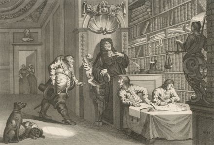 Thomas Cook after Hogarth - c.1802 Engraving, Hudibras: Plates 7 & 8