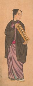 Late 19th Century Gouache - Man With Soroban