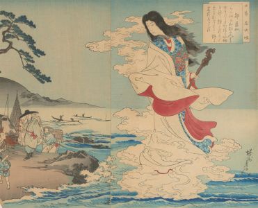 Toyohara Chikanobu (1838-1912) - Japanese Woodblock, Famous Women of Japan