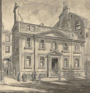 Tom Maxwell (1874-1937) - Graphite Drawing, Millar St, Glasgow
