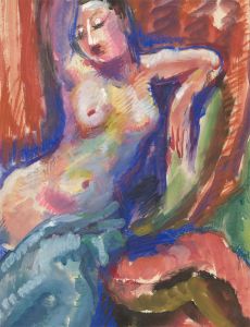 Vera Cuningham (1897-1955) - Gouache, Vibrant Female Figure Study