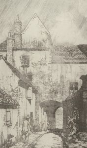 Three 20th Century Etchings - Street Scenes III