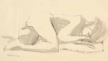 Karel Soucek (1915-1982) - Signed Mid 20th Century Pen and Ink Drawing, Nude II