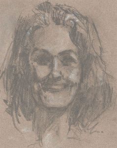 Malcolm Rogers - Signed Mid 20th Century Graphite Drawing, Joan Sutherland