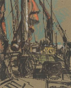 Malcolm Rogers - 1971 Pen and Ink Drawing, Thalatta