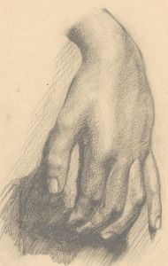 Malcolm Rogers - Mid 20th Century Graphite Drawing, Hand Study