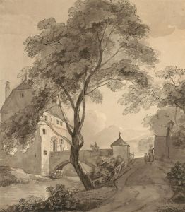 Mid 20th Century Pen and Ink Drawing - Regency