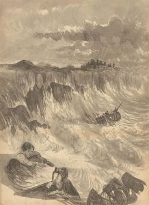 E.F. Boyd - 19th Century Graphite Drawing, Imaginary Storm at Sea