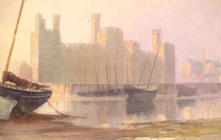 Charles Edward Hannaford RBA (1863-1955) - Watercolour, Pembroke Castle