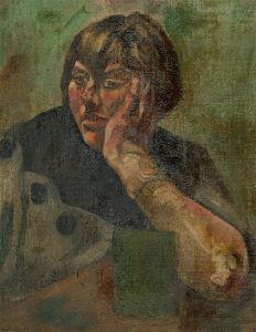 John Cherrington (1931-2015) - 20th Century Oil, At the Table