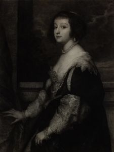 Frédéric-Auguste Laguillermie - Late 19th Century Mezzotint, Duchess of Lorraine