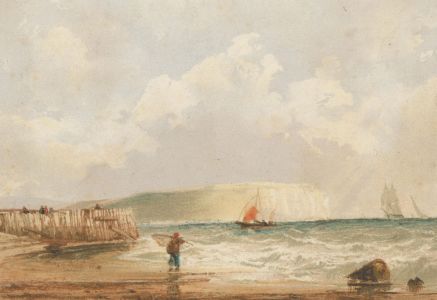 Attrib. Thomas Sewell Robins (1810/14-1880) - 19C Watercolour, Ambient Seascape