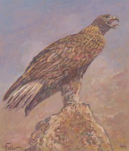 Henry E. Foster (1921-2010) - 1968 Gouache, Golden Eagle