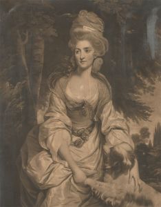 After Joshua Reynolds - 1780 Mezzotint, Mrs Hardinge