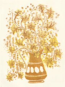 Gillian Whaite (1934-2012) - 20th Century Aquatint, Still Life of Flowers