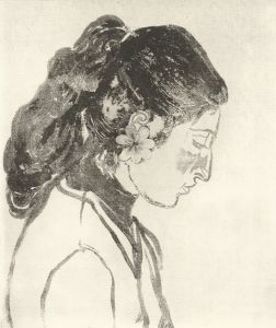 Gillian Whaite (1934-2012) - 20th Century Aquatint, Girl with a Flower Earring