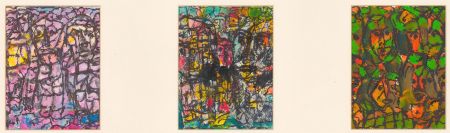 Aldo Pasquali - 2003 Mixed Media, Abstract Triptych