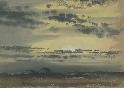 Laurence H.F. Irving (1897-1988) - 20th Century Gouache, Abstract Landscape