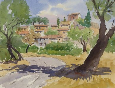 John A. Case - Three 20th Century Watercolours, Rural Landscapes