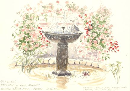 John A. Case - Early 20th Century Watercolour, English Gardens