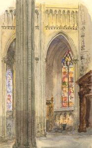Late 19th Century Watercolour - The Cathedral Rouen