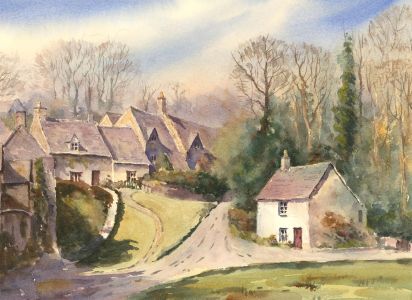 John A. Case - 20th Century Watercolour, Collection Of English Cottages