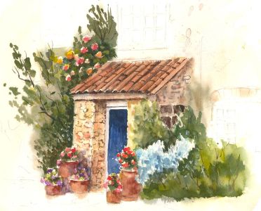 John A. Case - 20th Century Watercolour, Cottage Studies