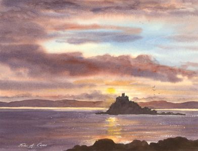 John A. Case - 20th Century Watercolour, Rivers And Lakes