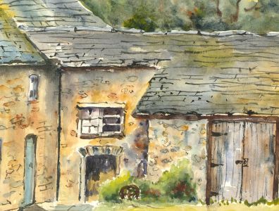 John A. Case - 20th Century Watercolour, Cottage Gardens