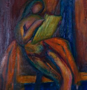 E.W.P. - 20th Century Oil, A Woman Reading