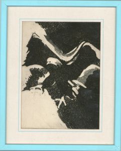 James McLernon (1935-2012) - Framed Contemporary Monotype, Flying Eagle