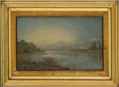 William Adolphus Knell (1801-1875) - 19th Century Oil, Tranquil Riverbank