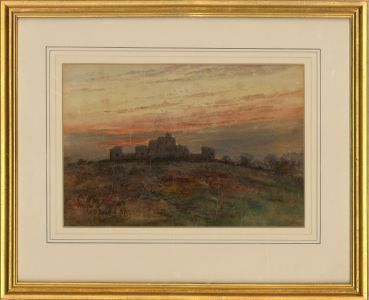 Alfred Oliver Townsend (1846-1917) - 1897 Watercolour, Walton Castle, Clevedon