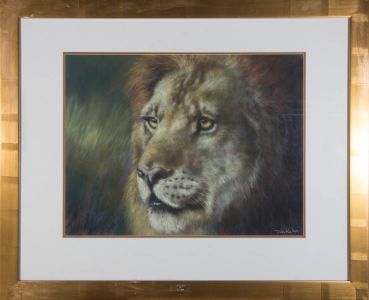 Joel Kirkin (b. 1948) - Signed & Framed Contemporary Pastel, His Majesty