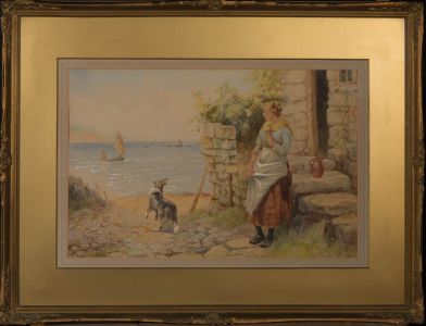 H. Drummond - Signed & Framed 19th Century Watercolour, Fishing Boat