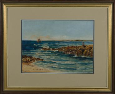 William Henry Dyer - Signed & Framed 19th Century Watercolour, Cornwall