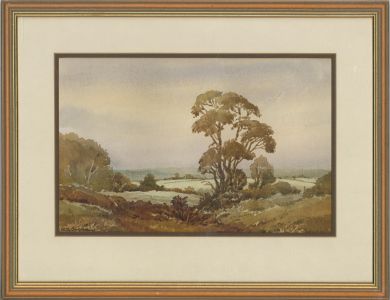 Keith Burtonshaw (1930-2008) - Watercolour, Landscape View, North Down