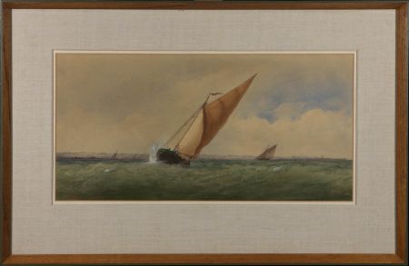 Charles Taylor Jnr (fl.1841-1883) - Mid 19th Century Watercolour, Choppy Waters