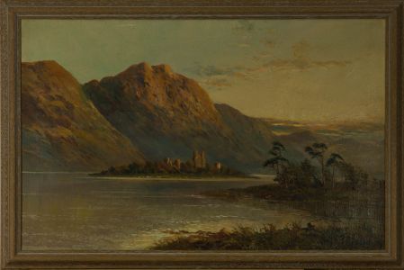 Francis E. Jamieson (1895-1950) - Oil, Scottish Mountains at Sunrise