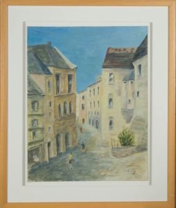 Contemporary Oil - Continental Street Scene