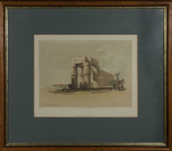 Louis Haghe After David Roberts - C.1890 Lithograph, At Luxor: Thebes